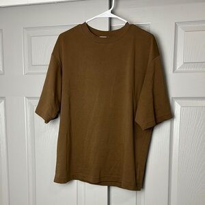 Brown Uniqlo Oversized Tee